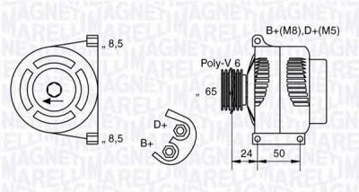 MAGNETI MARELLI 063377006010 -  Генератор